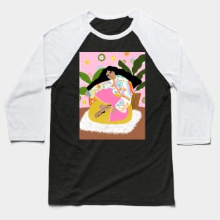 Retro Lady Baseball T-Shirt